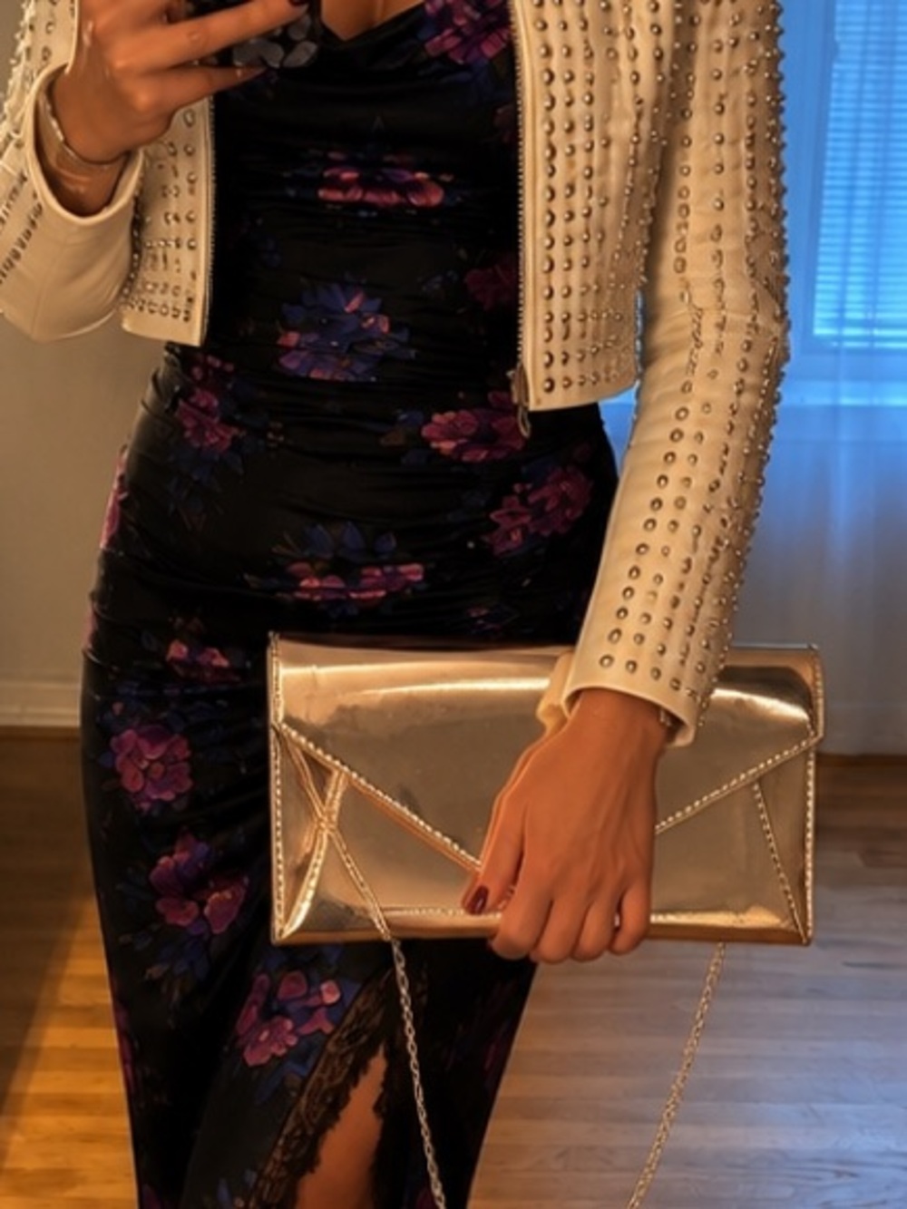 Elegant Gold Clutch Bag